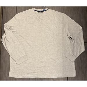 Joseph Abboud Men’s Lightweight Gray Vneck Sweater Size 3X NWT Cotton